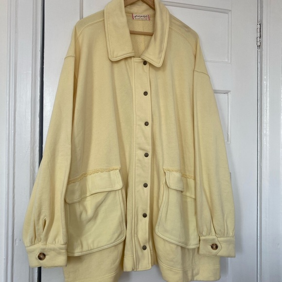 Free People Alexa Sweatshirt Jacket in Flan - Picture 4 of 12